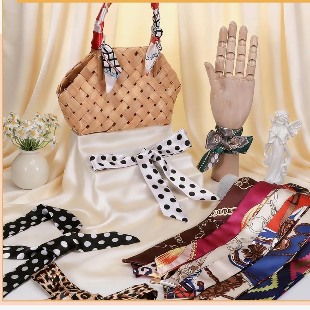 🔥 Set of 2 Colorful Silk Scarves ( buy now)